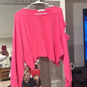 mustard seed long sleeve crop